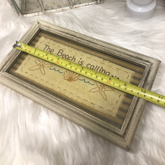 ⭐️”The Beach is Calling” Primitive Wooden Frame - Picture 4 of 5